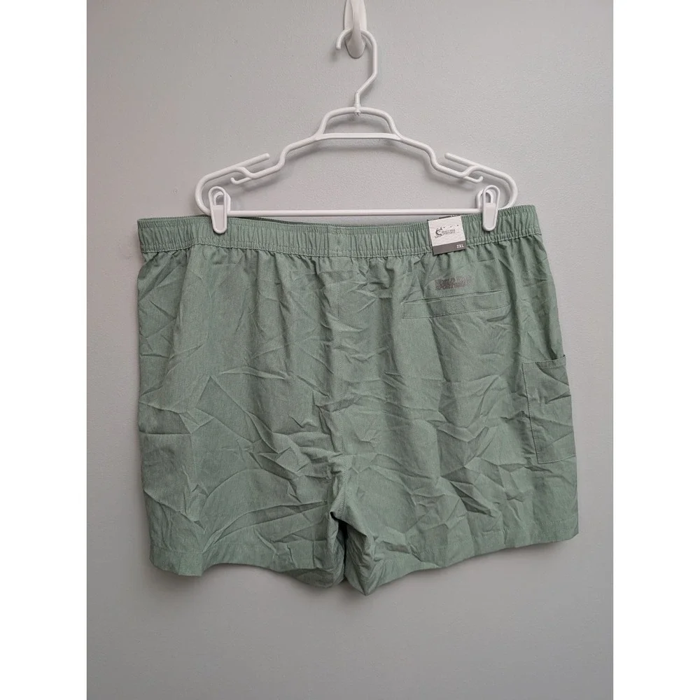 X3 NWT World Wide Sportsman Shorts Mens XXL Beige Fishing Elastic Waist